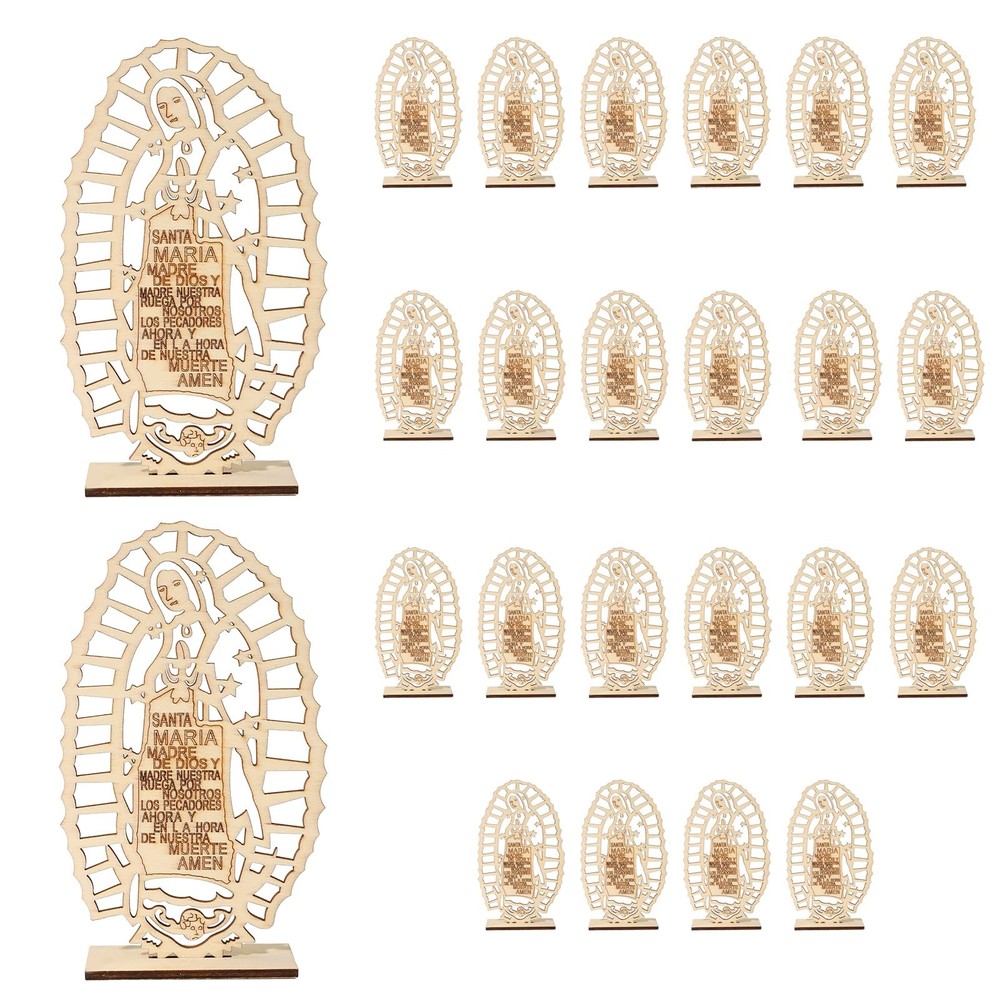24 Pcs Wooden Baptism Centerpieces for Table,Centros De Mesa Para Bautizo Bod…