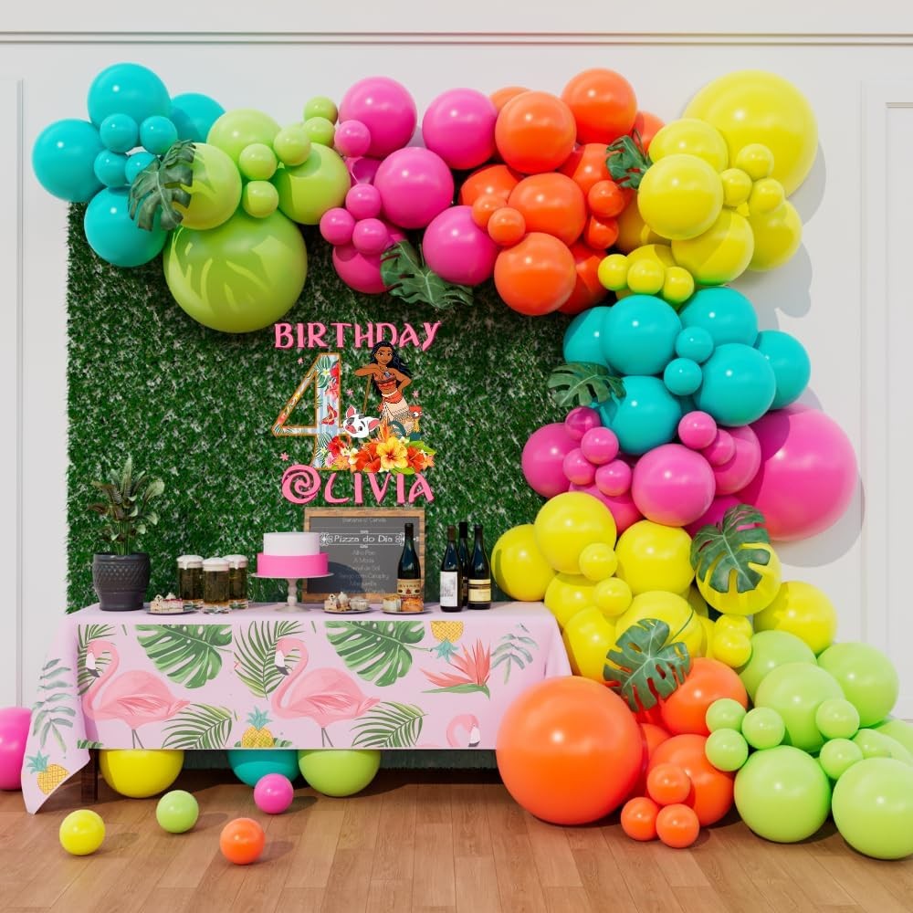 Tropical Balloon Arch Garland Kit for Summer Pool Splish Splash Party Cartoon…