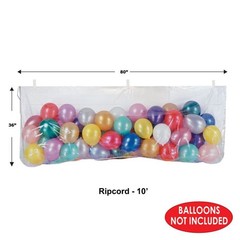 Beistle 3′ x 6′ 8″ Pkgd Plastic Balloon Bag