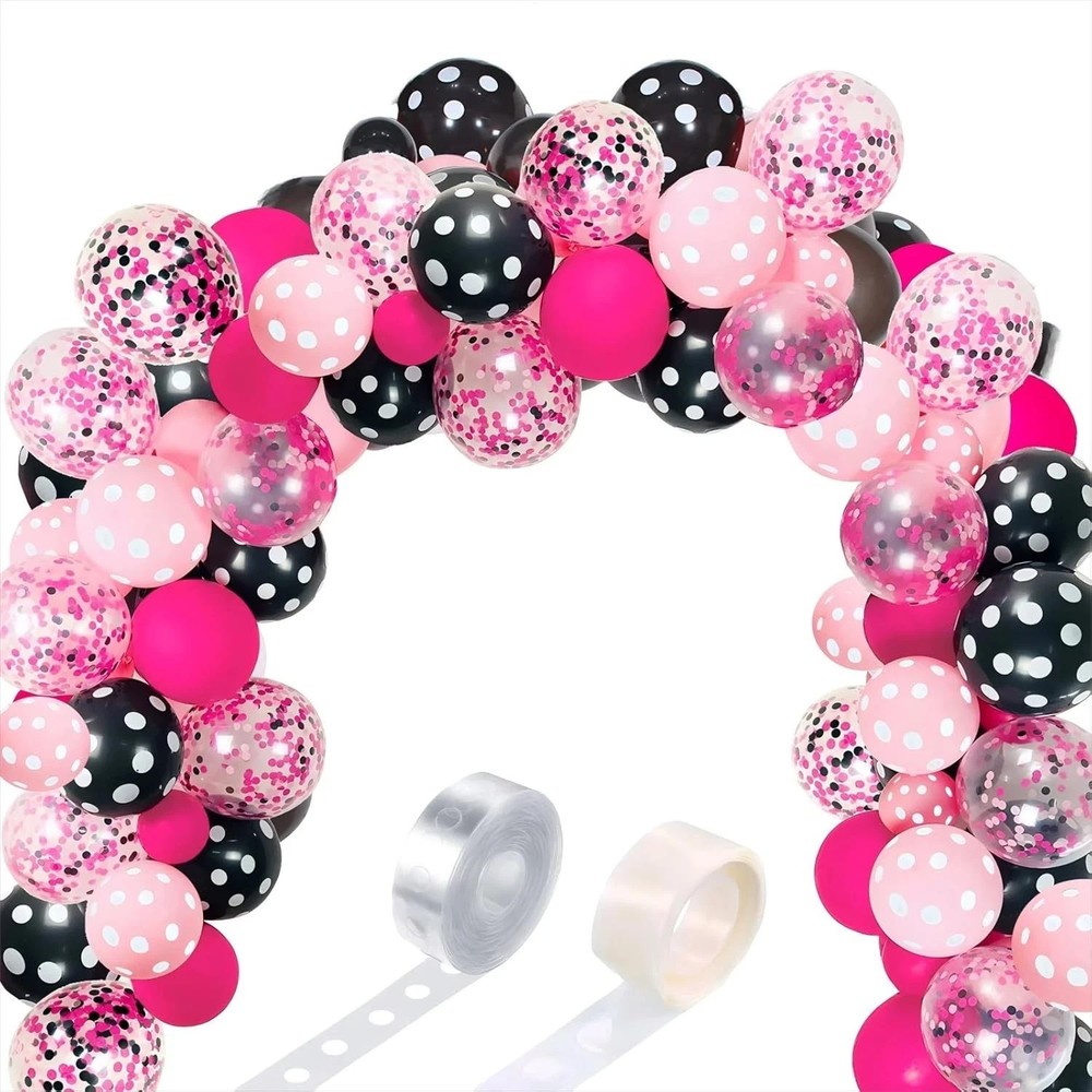 Kit De Arco Guirnalda 117 Globos Minnie Mouse Decoracion Para Fiestas Cumpleaños