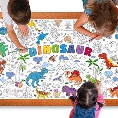 Dinosaur Giant Coloring Poster for Kids 30×72 Inch, Dinosaur Large Coloring P…