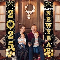 , Xtralarge Happy New Year 2025 Banner – 72X12 Inch | Happy New Year Banner