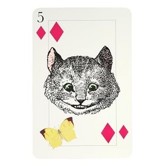 8 Reusable Oversized Playing Cards – Alice in Wonderland Party Decor, Mad Hatter