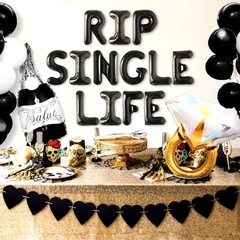 Rip Single Life Bachelorette Party Decoration Gothic Bachelorette Party Decor…