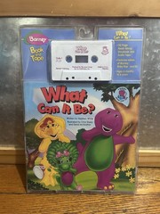 HUGE Vintage Barney Birthday Decorations Cake Tin Party Supplies RARE LOT