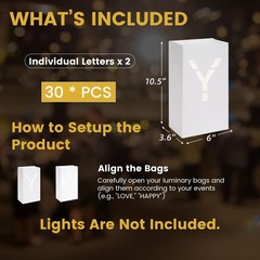 Luminary Paper Bags Wedding Proposal Decorations “Will You Marry me?” Light u…