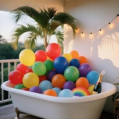 147 Pcs Asssorted Balloons Arch Kit Rainbow Balloons Different Sizes for