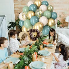 Dusty Blue Sage Green Balloon, 60PCS Pastel Olive Green Slate Blue Beige Whit…