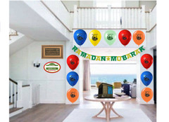 Ramadan Decoration(21Pcs) Ramadan Balloons Banner Ramadan Gift Islamic wall gift
