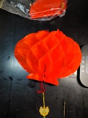 3 Chinese Red Lanterns Decors for New Year, Spring Festival, Wedding