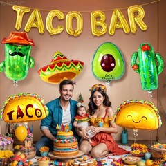 , Cinco De Mayo Decorations – Huge 13 Pcs, Taco Bar Decorations, Fiesta Party…