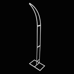 2 PCS Curved Wedding Arched Stands Backdrop Stand for Ceremony and Party