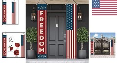 Durable Oxford Fabric Patriotic Banner Set – Perfect for Holiday Gatherings