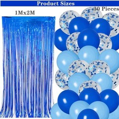 13th Birthday Party Decorations Blue Teenager Party Number 13 Balloons Happy …