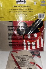 Disney Mickey Mouse Party Decor Kit & Happy Birthday Banner Bundle NIP