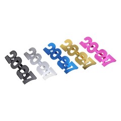 5Pcs Reusable 2027 Party Number Glasses Unisex Bright Colors New Year Decoration