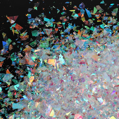 Sparkle Metallic Confetti, Mylar Rainbow Foil Confetti Bag Perfect for New Years