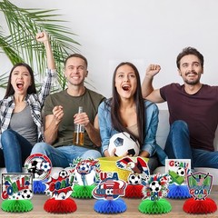 Vibrant Soccer Honeycomb Centerpieces – Perfect for Football Celebrations 2026