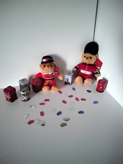 Kings Royal Coronation Bundle: 15cm Beefeater Plush Bear, British Tea Tin & Flag