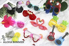 Luau Party Sunglasses – 9 Pairs Funny Hawaiian Glasses, Tropical Fancy Dress …