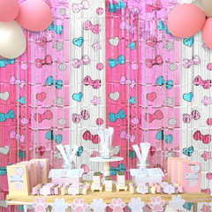 Bupelo Kawaii Birthday Decorations, 2 Pack Cartoon Cat Theme Party Supplies, 3.3