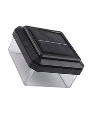 Outdoor Solar Fence Light Warm White LED Fits Multiple Posts Easy Installation
