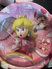 Mario Princess Peach Birthday Party Decoration Kit