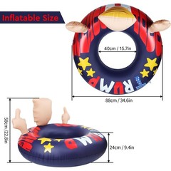 Pool Float Donald Trump Summer Giant Presidential Inflatable Pool Float, Suit…