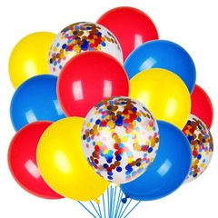 Patriotic Confetti Balloons Independence Day Birthday Party Supplies Decor