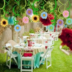 30 PCS Spring Sunflower Hanging Swirl Ceiling Decoration Girl Boy Room Art