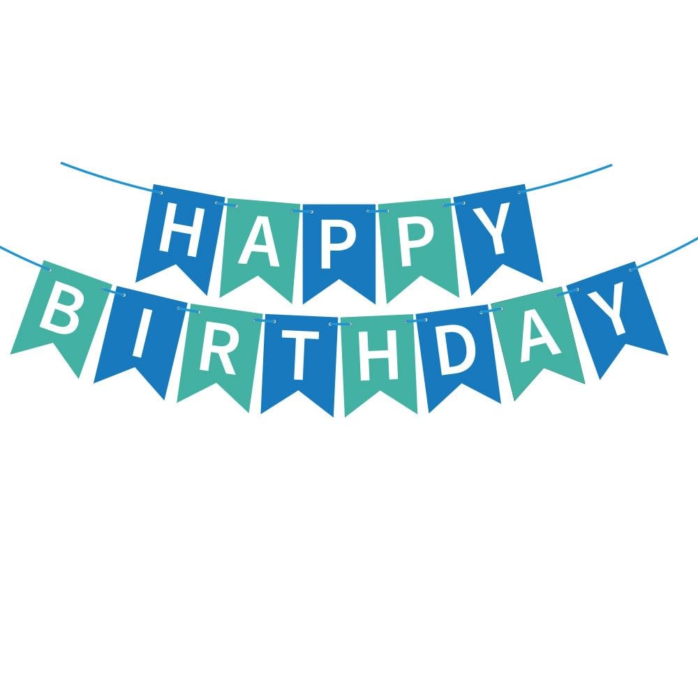 Happy Birthday Banner – Vibrant Happy Birthday Decorations & Sign, 250g Cardstoc