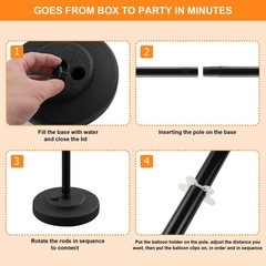 Balloon Stand 15-56 Inch Height Adjustable Balloon Stands For Floor Anti-Tip …