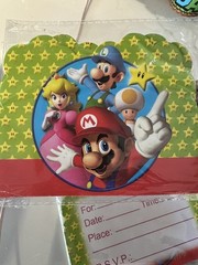 Super Mario Bros Party Invitations And Cups Party Supplies