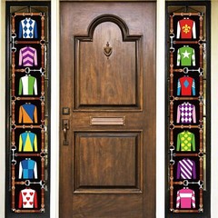 Derby Porch Banner Run for The Roses Kentucky Attire Party Front Door Sign