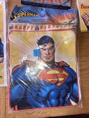 Lot Of Vintage Superman Hallmark Party Express (2006) Birthday Decorations