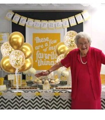 TONIFUL Birthday Decoration Balloon Centerpieces for Table ,Balloon 4 Gold