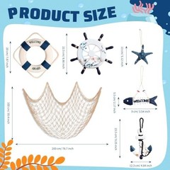 Nautical Pirate Party Decorations – Wood Crates, Fishing Net, Ship Wheel & More!
