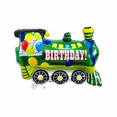 Train Birthday Party Balloon Bouquet Set Green Red Blue Kids balloons