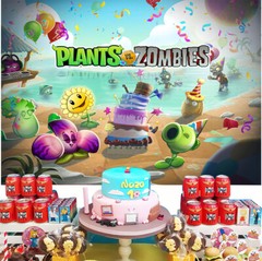 Plants vs Zombies Party Supplies Birthday Backdrop Banner Poster Vinyl