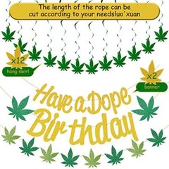 Weed Party Decorations for Adults,420 Decorations,Weed Decorations Set Includes