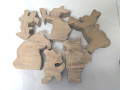 Set 6 Winnie The Pooh Tigger Roo Rabbit Piglet Eeyore Wood Decor Baby Shower
