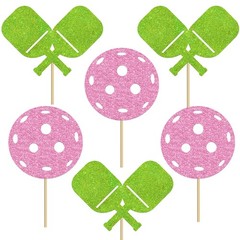 Glitter Pickleball Centerpiece Sticks 12 PCS Theme Party Table Decoration