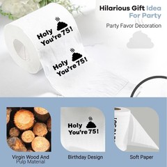 75th Birthday Toilet Paper Funny Design Gag Gift Eco-Friendly Soft