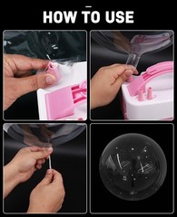 15PCS 20″/30″ Large Bubble Bobo Balloons set, Globos Burbuja De Pulgadas Tran…