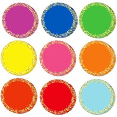 108 PCS 3.5 Inch Confetti Circles Cutouts, Small Paper Dots, Assorted Colors