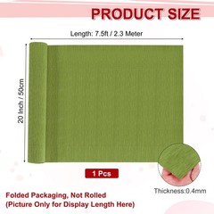Crepe Paper Roll 7.5ft Long 20 Inch Wide for Wedding Ceremony Various Large F…