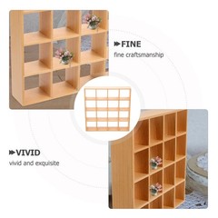 Miniature Wooden Storage Rack Mini House Furniture Mini Dollhouse Accessory