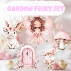 Fairy First Birthday Cutout Prop, Baby Shower, Enchanted Garden Party Decor