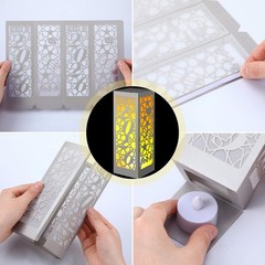 6 PCS Class of 2026 Graduation Lanterns Centerpiece LED Candle Silver Set
