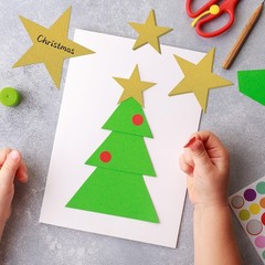 120PCS Glitter Gold Five Star Cutouts Paper